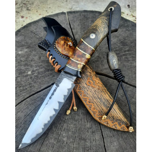 МЕДОЇД ніж ручної роботи Павла Гончаренка сталь К110 від Böhle 61 HRC. Photo 3